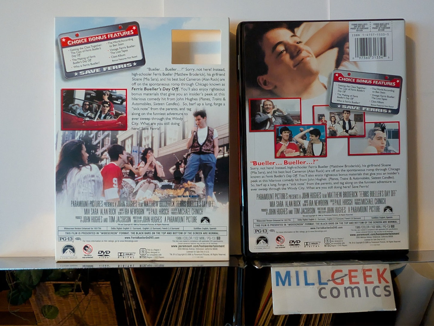 Dirty Dancing / Ferris Bueller's Day Off / The Karate Kid (DVD) Like New -JD