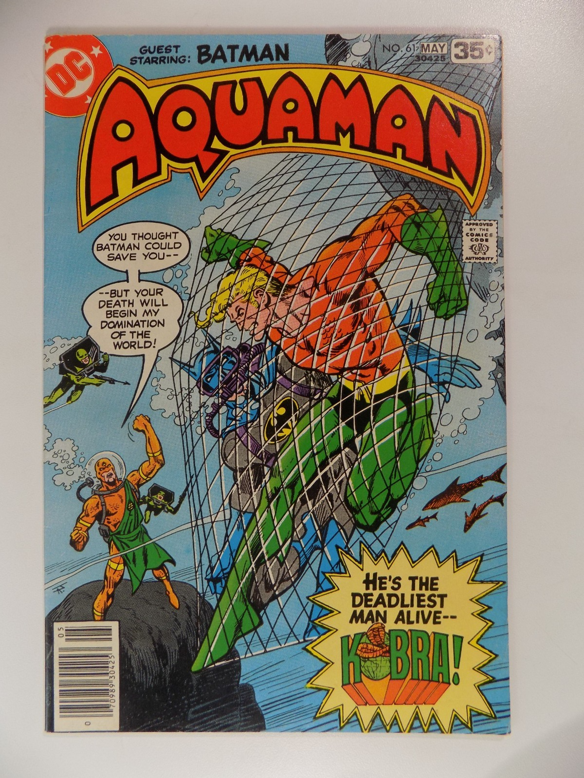 Aquaman #58-62 DC Comics 1977 High Grade Run