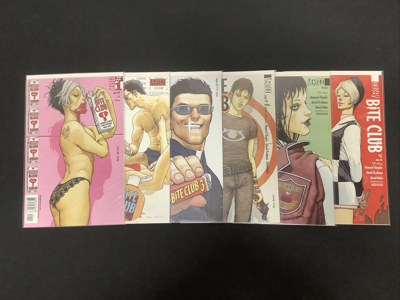 Bite Club #1-6 Complete Comic Series, Vertigo Comics, 2004, Frank Quietly