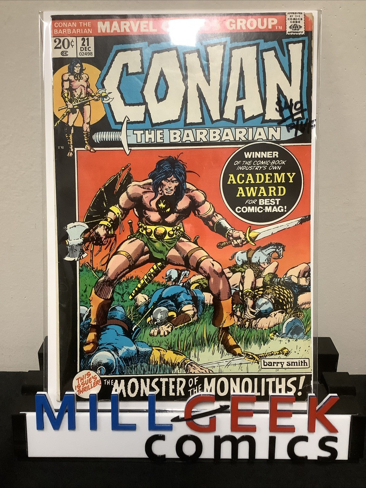 Conan the Barbarian #21 (Marvel Comics December 1972) F/VF (7.0) Roy Thomas