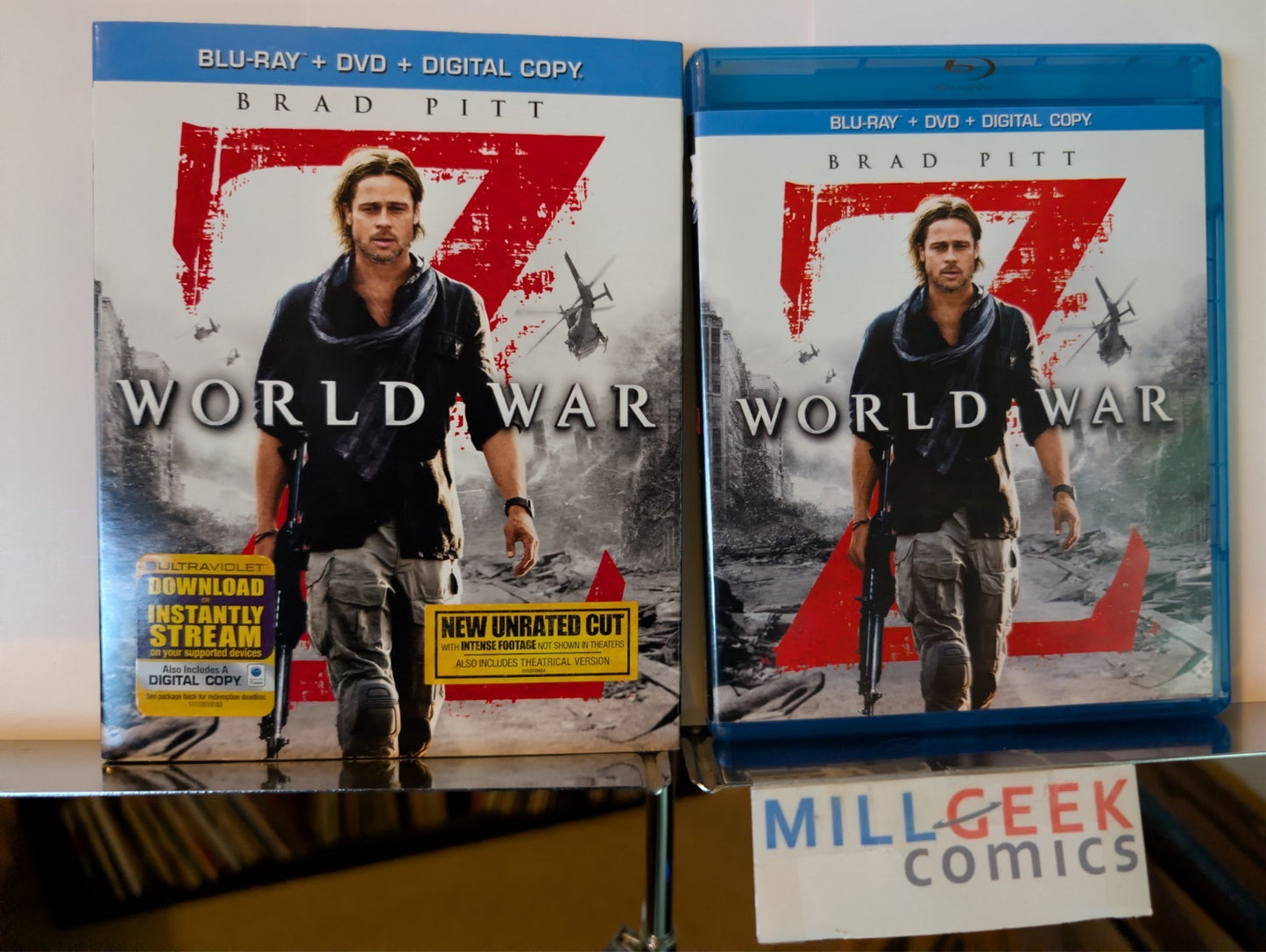 I Am Legend / World War Z / Pride & Prejudice & Zombies, 3 Movies (Blu-Ray) -JD