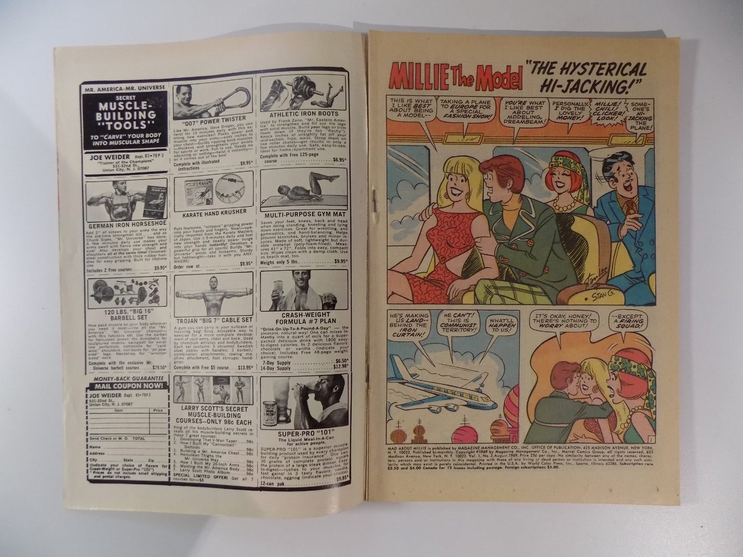 Mad About Millie #3 Marvel Comic August 1969 Very Good