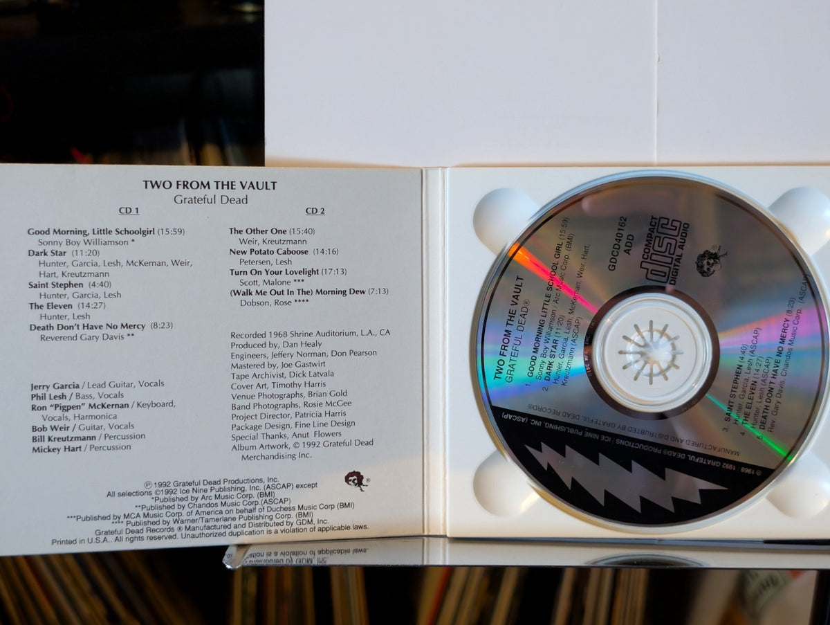 Grateful Dead - Two From the Vault, 2 CD (CD 1992) Like New -JD