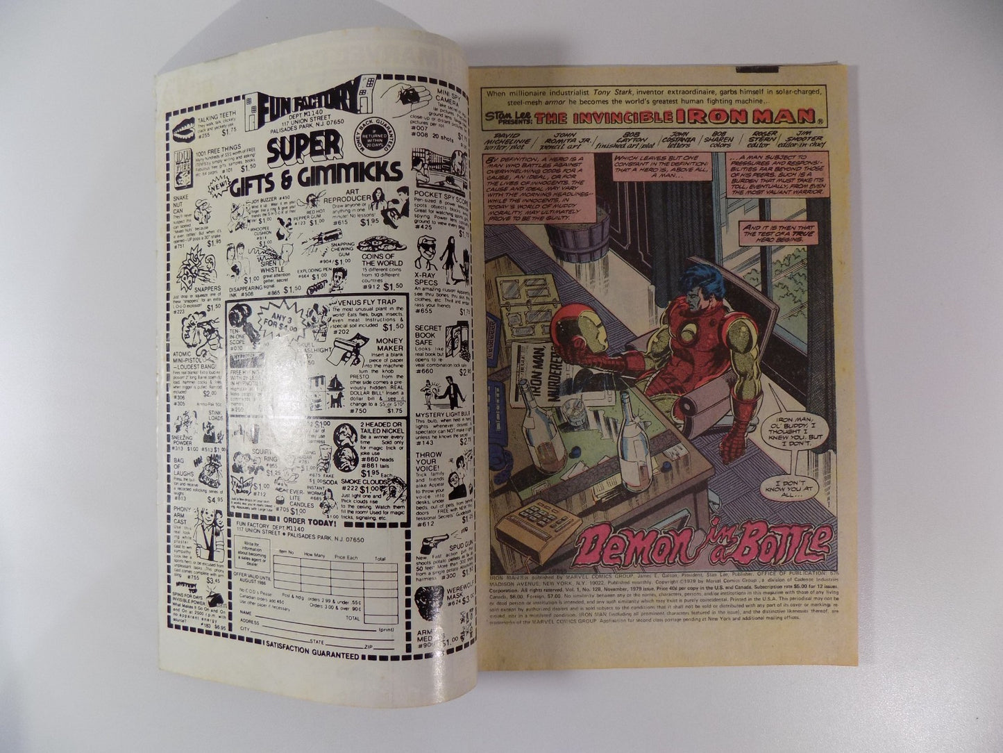 Iron Man #128 Marvel Comic November 1979 Fine