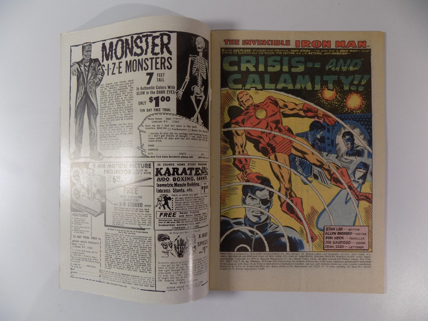 Iron Man #34 Marvel Comic February 1971 Fine/Very Fine