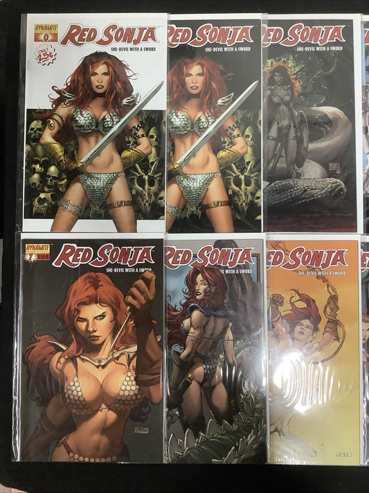 Red Sonja #1-50 + Annual #1-2 + Giant #1-2 + Cover Gallery #1 Comic Lot, See Pic