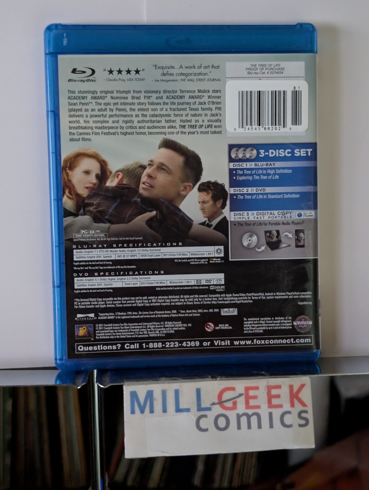 The Tree of Life - Brad Pitt & Sean Penn (Blu-ray) -JD
