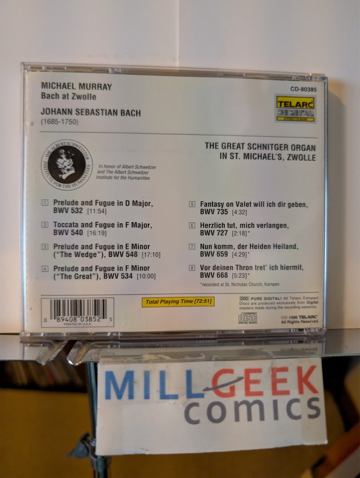 Classical & Folk Music 2 CD Lot (Bach at Zwolle, Riders in the Sky) -JD