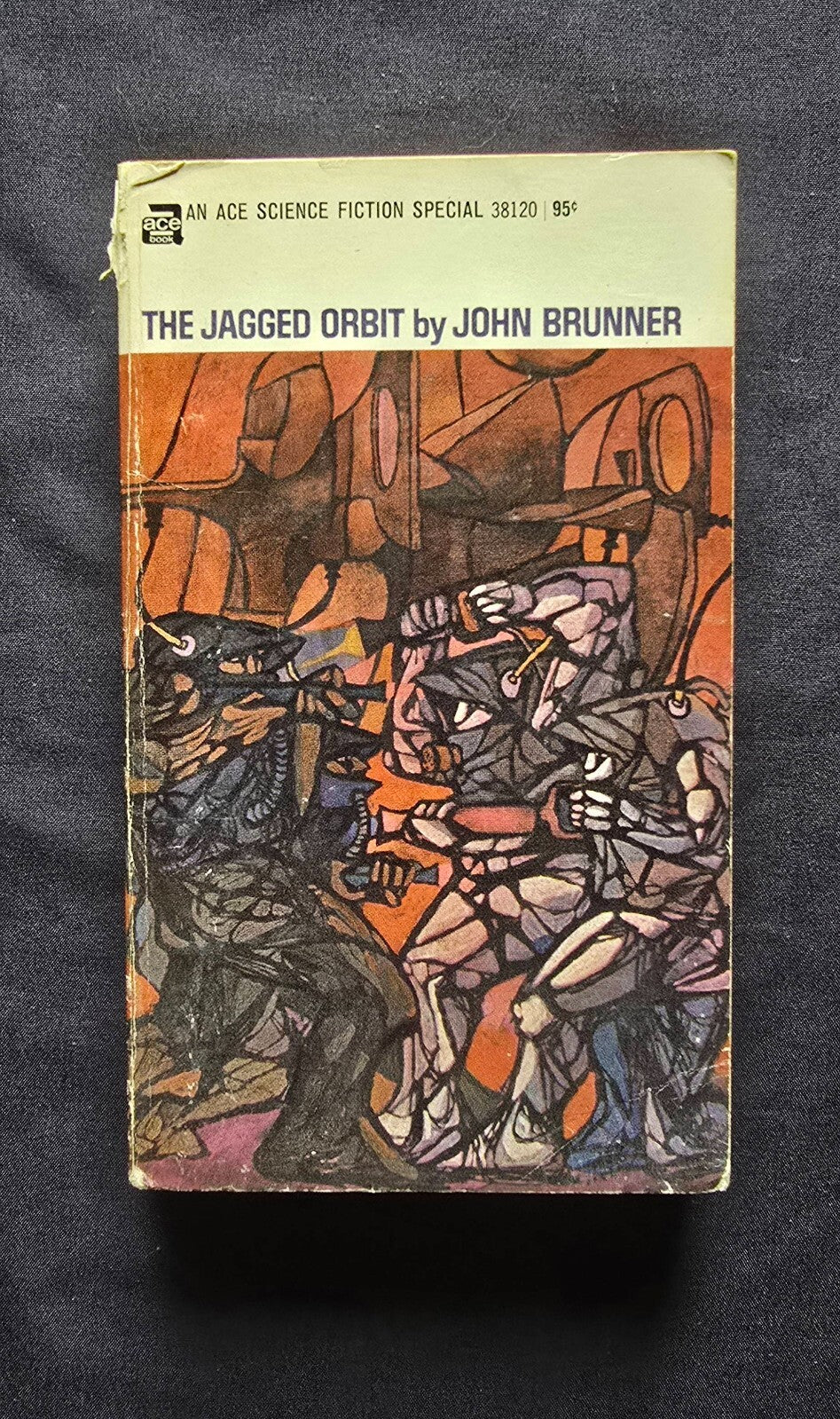 The Jagged Orbit by John Brunner (1969 PC) - Ace Science Fiction Paperback - JD