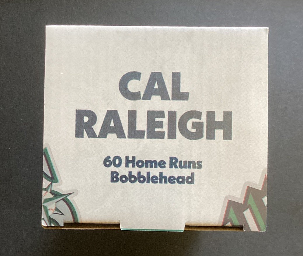 Seattle Mariners, Cal Raleigh,  60 Home Runs, Bobblehead- 6/28/26 -NIB!
