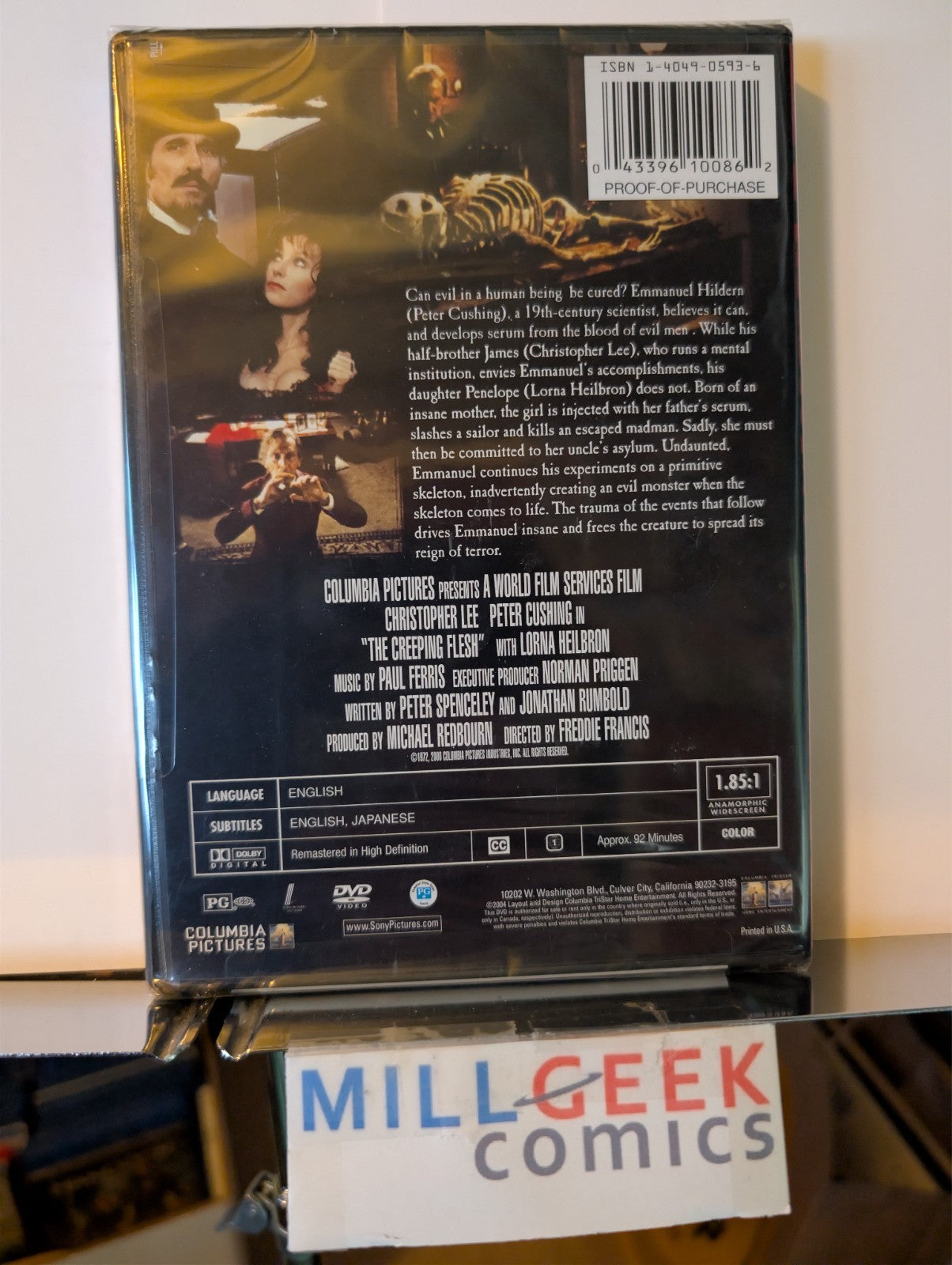 The Creeping Flesh, Christopher Lee & Peter Cushing (DVD) -JD