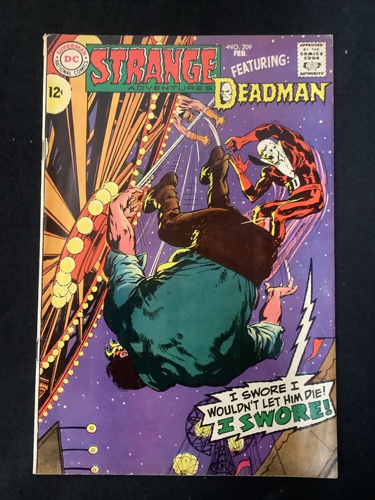 Strange Adventures #209 (1968) F+ (6.5) Cream Pages, Inner Wrap Detached, Adams
