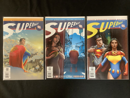 All Star Superman #1-3 Comic Lot, DC Comics, Grant Morrison/Frank Quietly, 2006