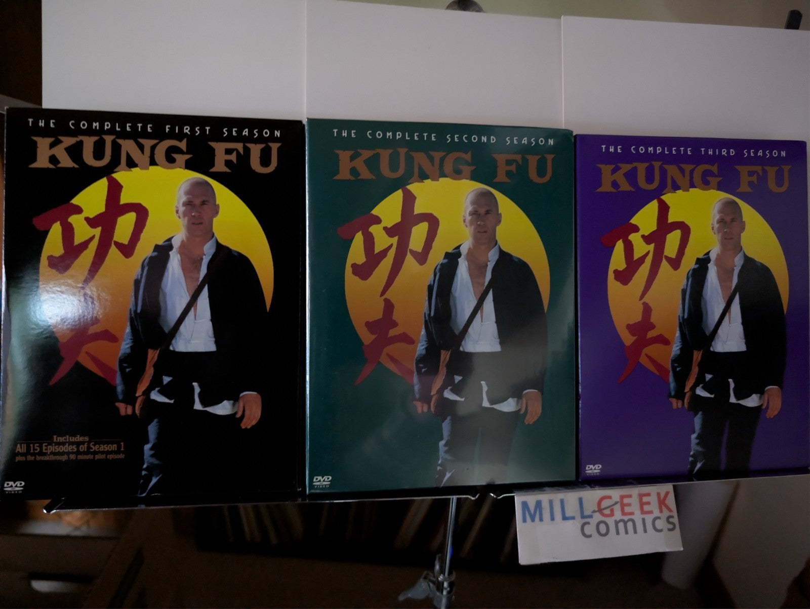 Kung Fu, David Carradine, Seasons 1-3 (DVD) Like New-JD