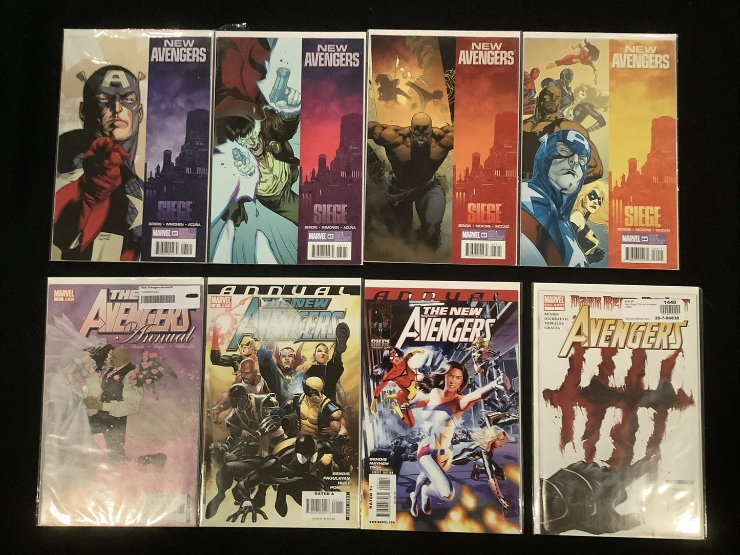 New Avengers #61-64 + Annuals #1-3 + Dark Reign The List #1 Avengers Comic Lot