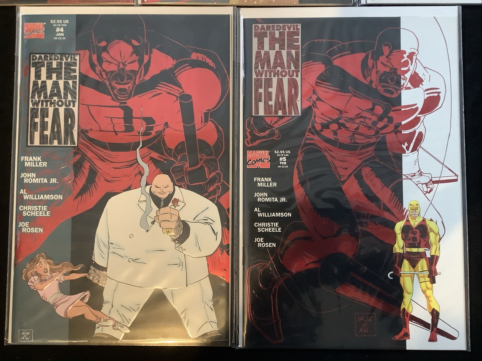 Daredevil the Man Without Fear #1-5 Complete Comic Set, Marvel, Miller/Romita Jr