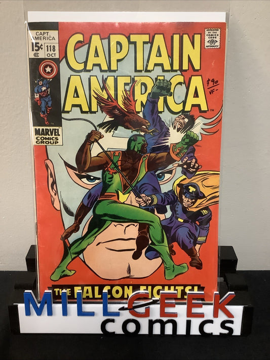 Captain America #118 (Marvel Comics October 1969) VF- (7.5) Gene Colan