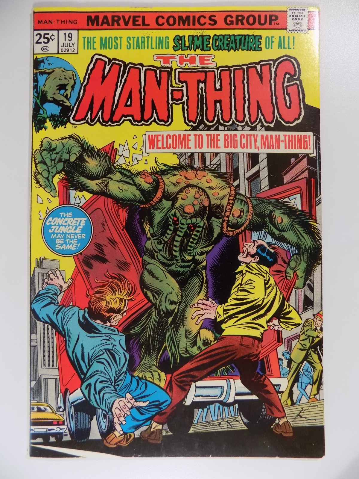 Man-Thing #19 Marvel Comic July 1975 Very Fine/Near Mint