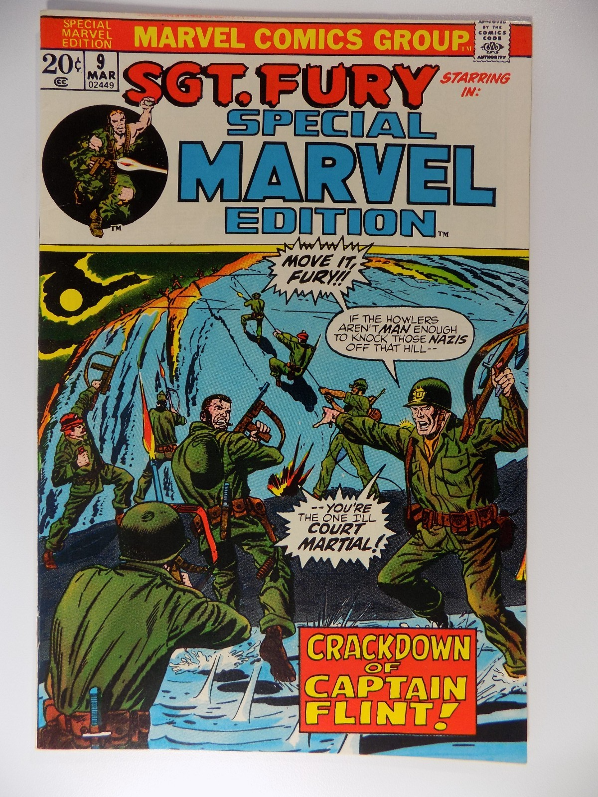 Special Marvel Edition #9-14 Sgt. Fury 1973 Very Fine or Better