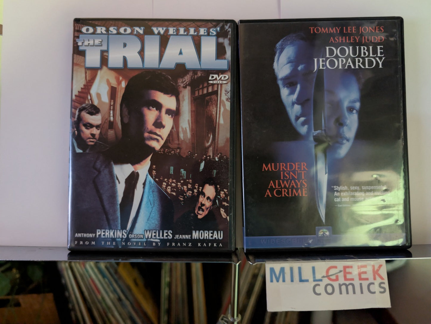The Trial / Double Jeopardy, Orson Wells & Tommy Lee Jones, 2 Movie Lot (DVD)-JD