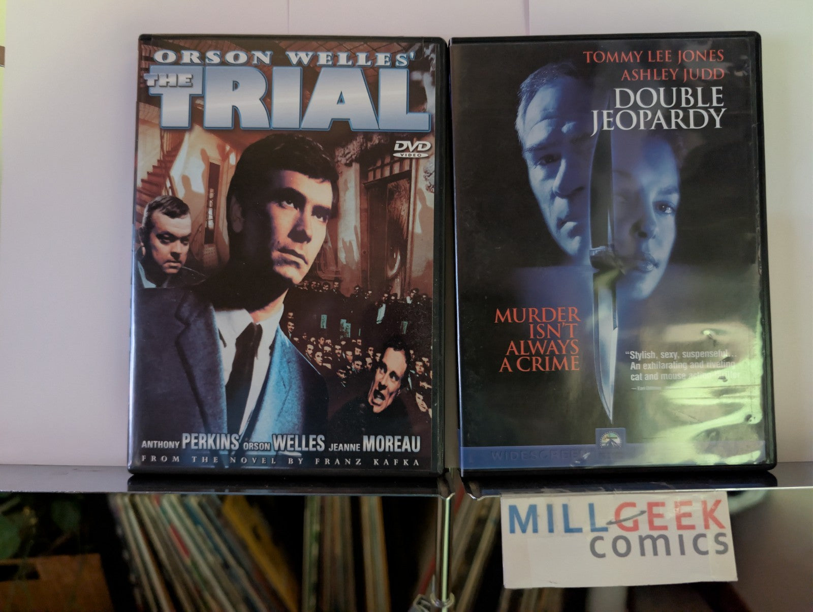 The Trial / Double Jeopardy, Orson Wells & Tommy Lee Jones, 2 Movie Lot (DVD)-JD
