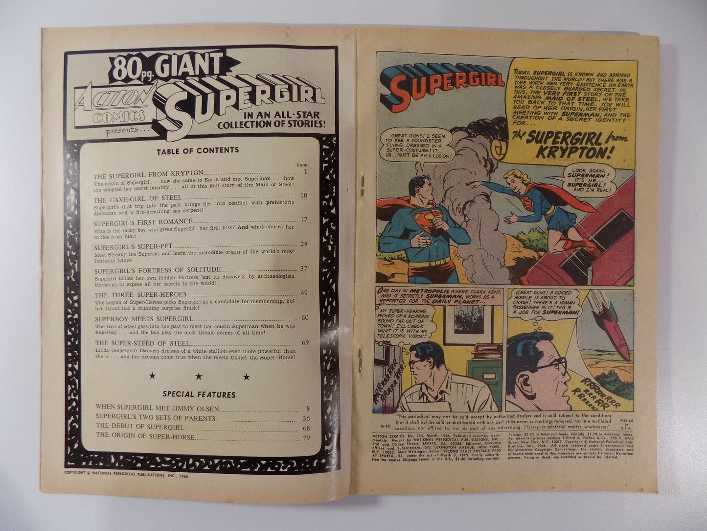 Action #334 DC Comic March 1966 Fine+