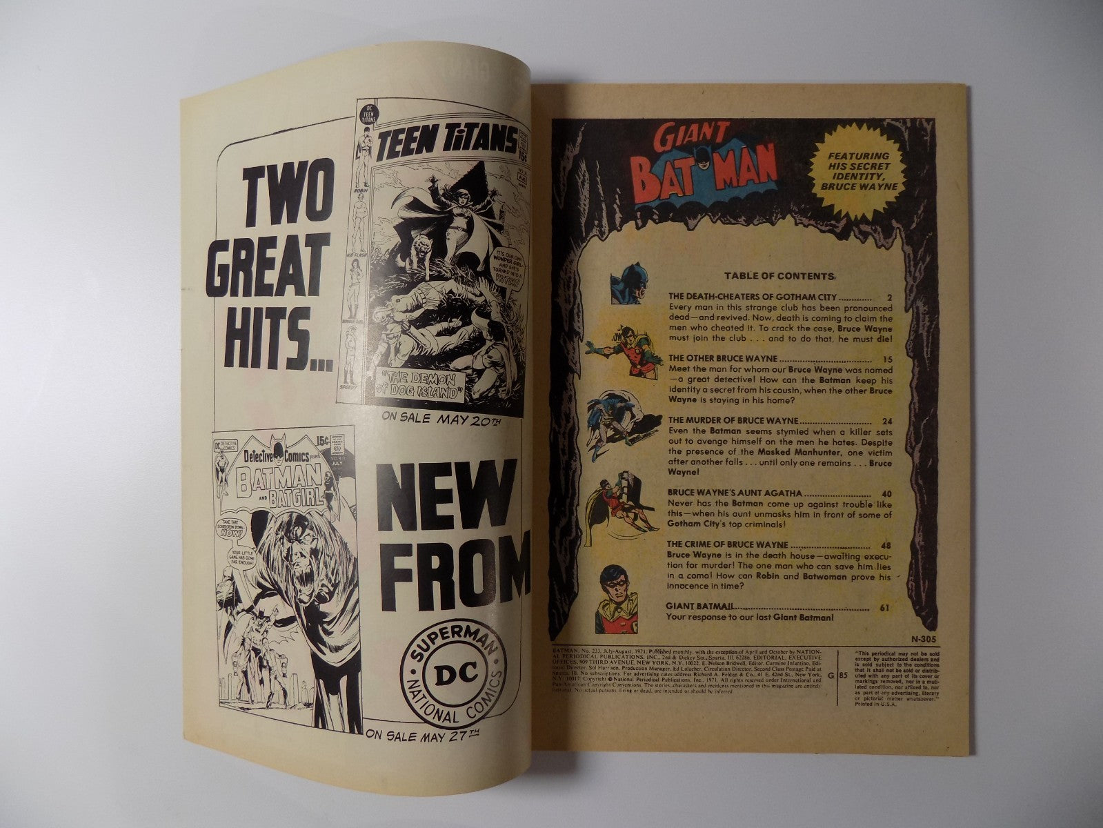 Batman #233 DC Comics Fine- August 1971