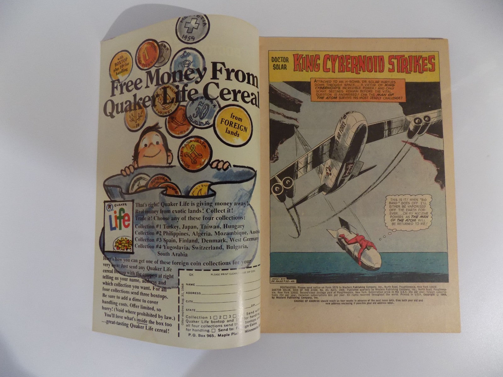 Doctor Solar #23 Gold Key Comic April 1968 Very Fine-