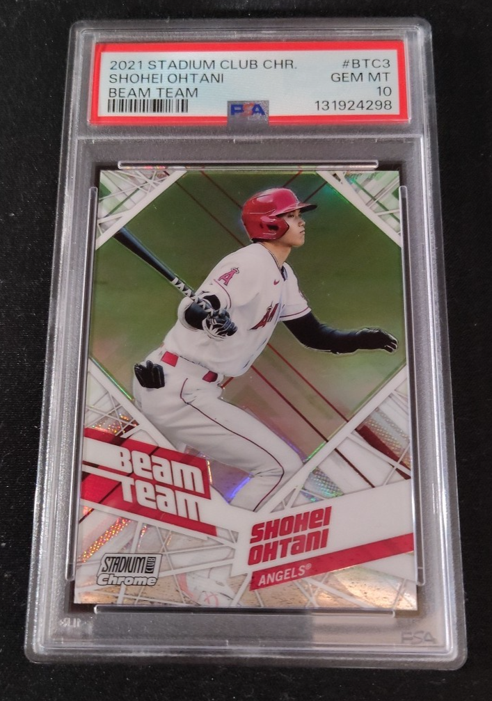 SHOHEI OHTANI Beam Team #BTC3 - 2021 Topps Stadium Club Chrome GEM MINT PSA 10