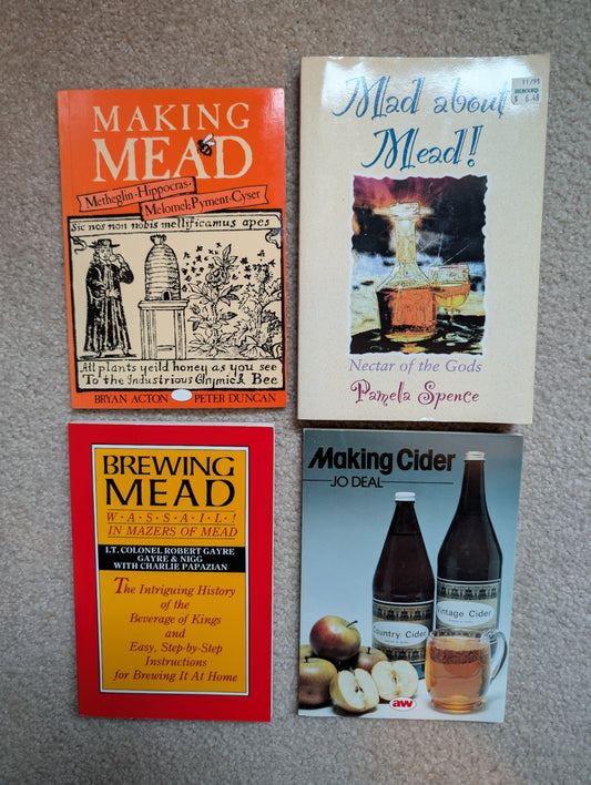 Homebrewing Mead and Cider, 4 Book Lot, Softcover -JD