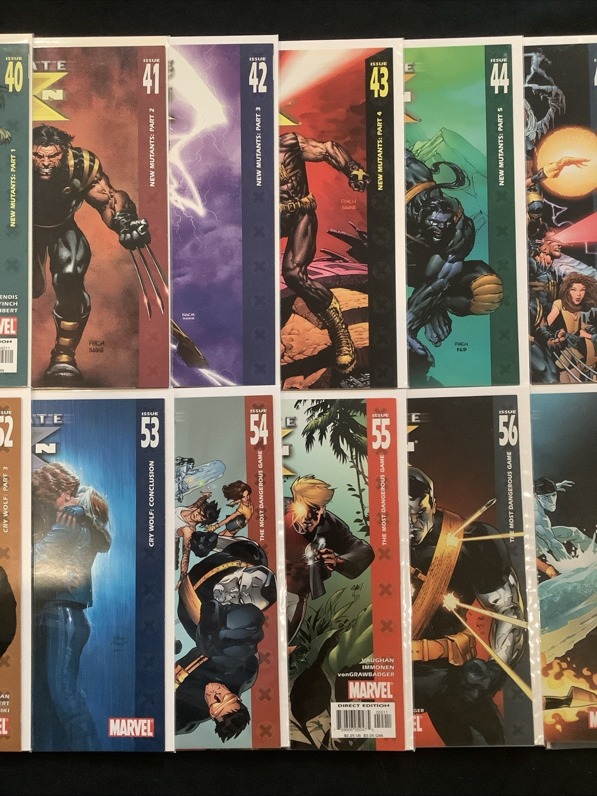 Ultimate X-Men #37-60 Comic Lot, Marvel Comics, Brian K. Vaughan, 2003