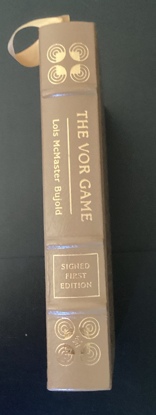 SIGNED Easton Press THE VOR GAME Lois McMaster Bujold 1990 1ST LEATHER RARE JD
