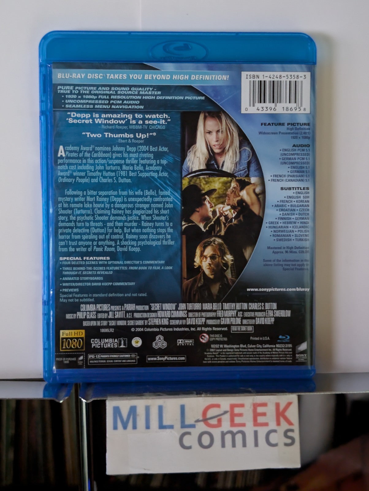 Secret Window, Johnny Depp (Blu-ray) -JD
