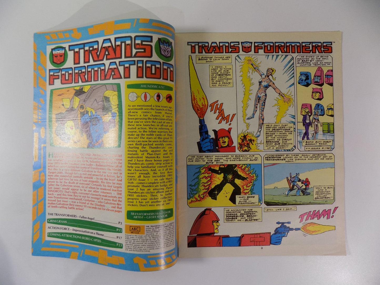 Transformers #102 Marvel UK Magazine Weekly Comic Feb. 28th 1987 VF+ Very Fine+