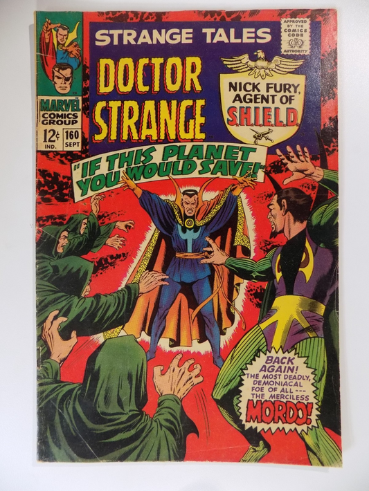 Strange Tales #160 Marvel Comic September 1967 Fine