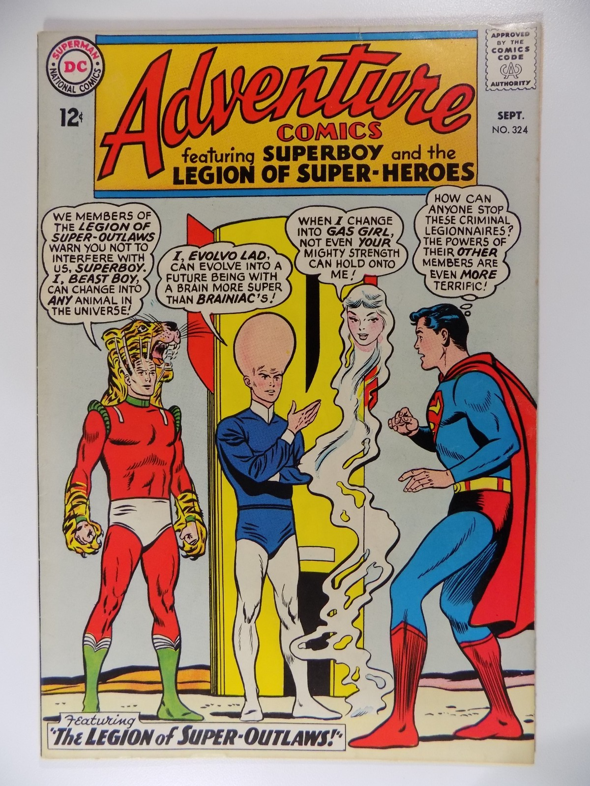 Adventure Comics #324 DC Comic September 1964 Very Fine-