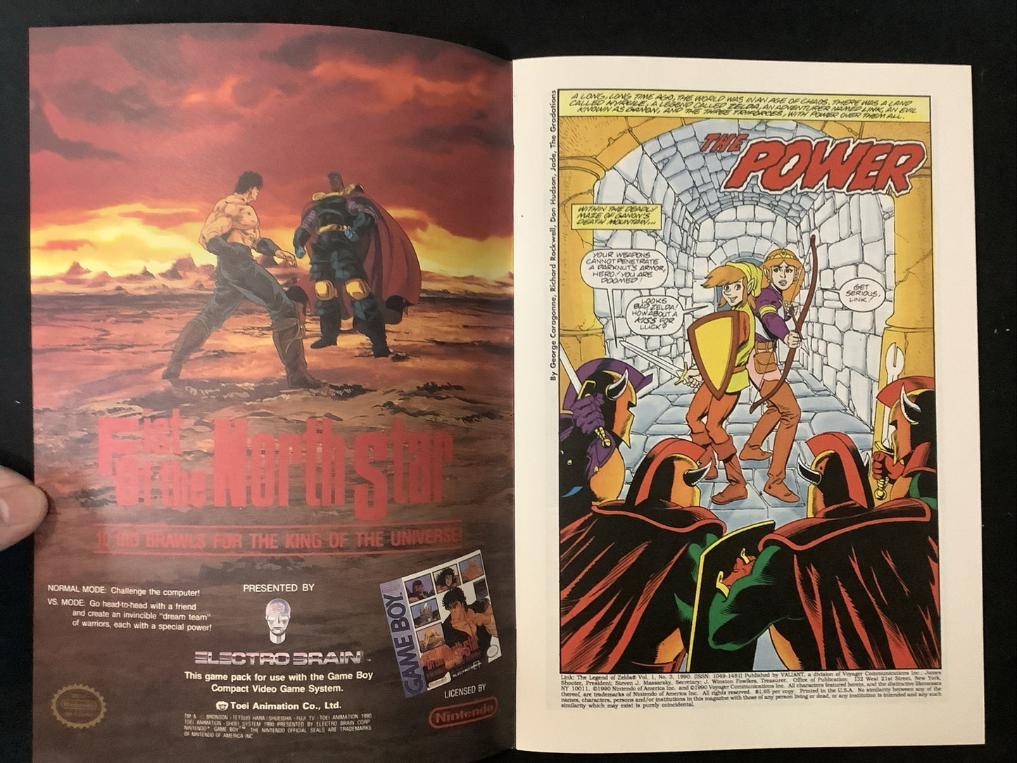 Link The Legend of Zelda #3 (1990) NM- (9.2)  “Secrets Of The Triforce” DLL