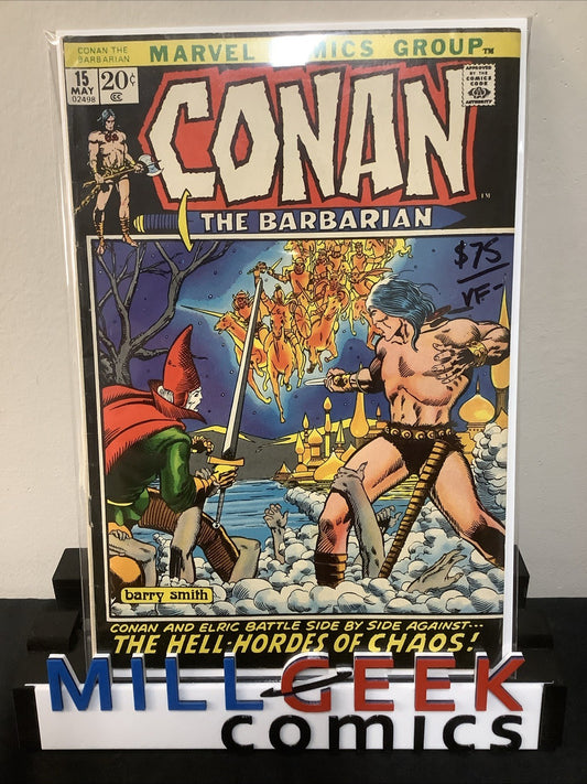 Conan the Barbarian #15 (Marvel Comics May 1972) VF- (7.5) Barry Windsor-Smith