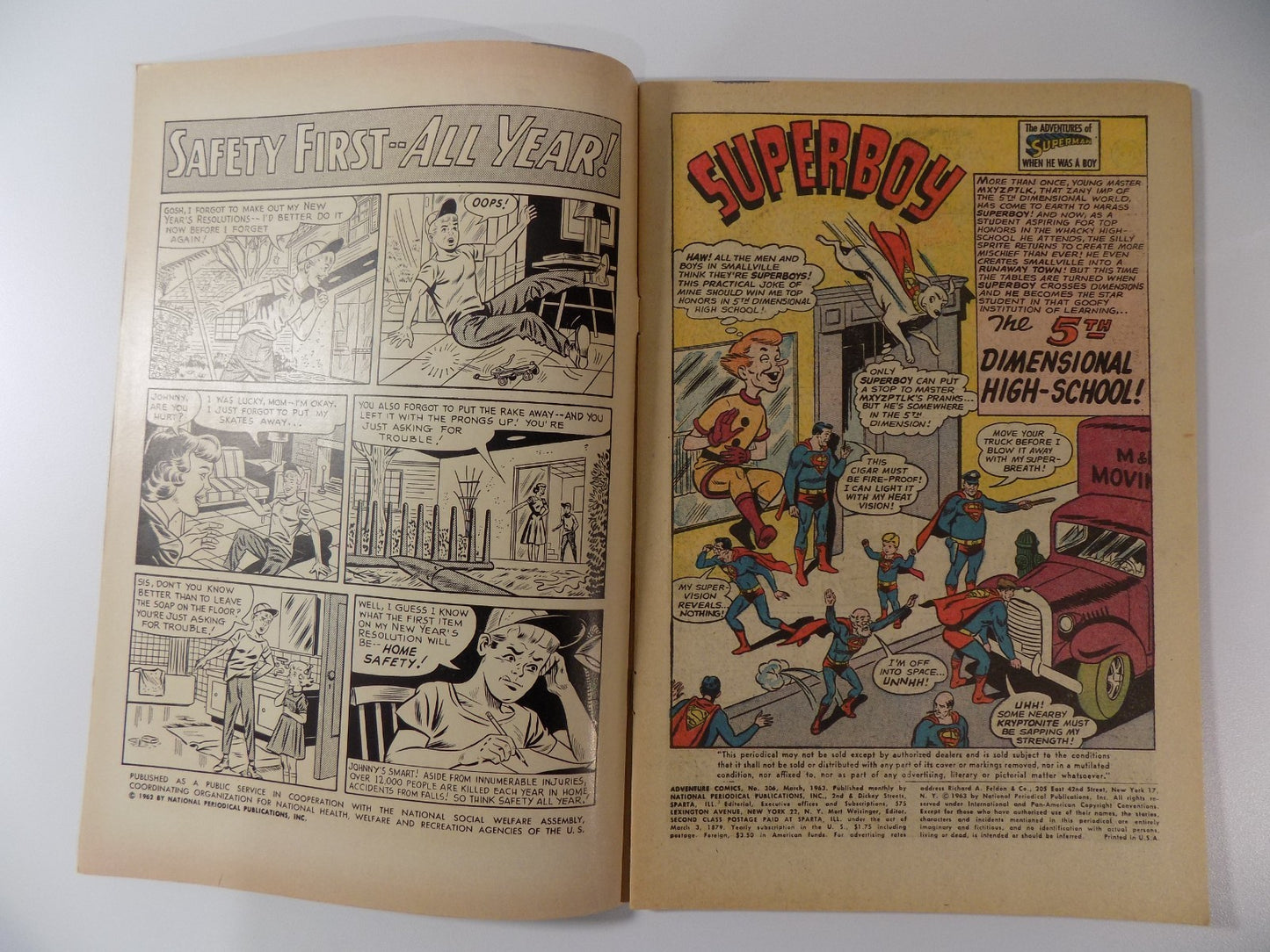 Adventure Comics #306 DC Comic March 1963 Fine/Very Fine