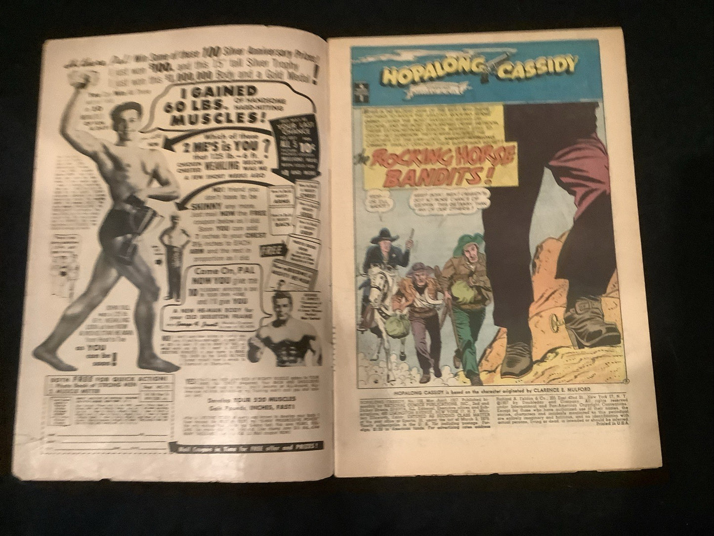 Hopalong Cassidy #122 (March 1957) F- (5.5) William Boyd, Rocking Horse Bandits
