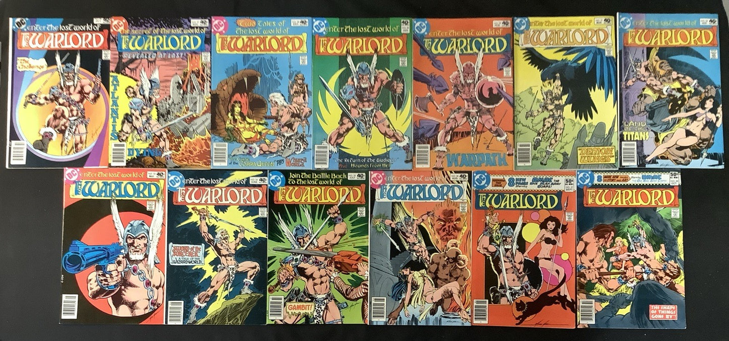 Warlord #1-86 + Annuals #1-4 & 1st Issue Special #8, 1st App Warlord, See Pics