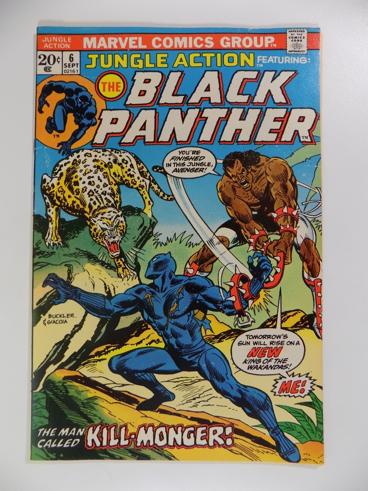 Jungle Action #6 Marvel Comic September 1973 Fine/Very Fine