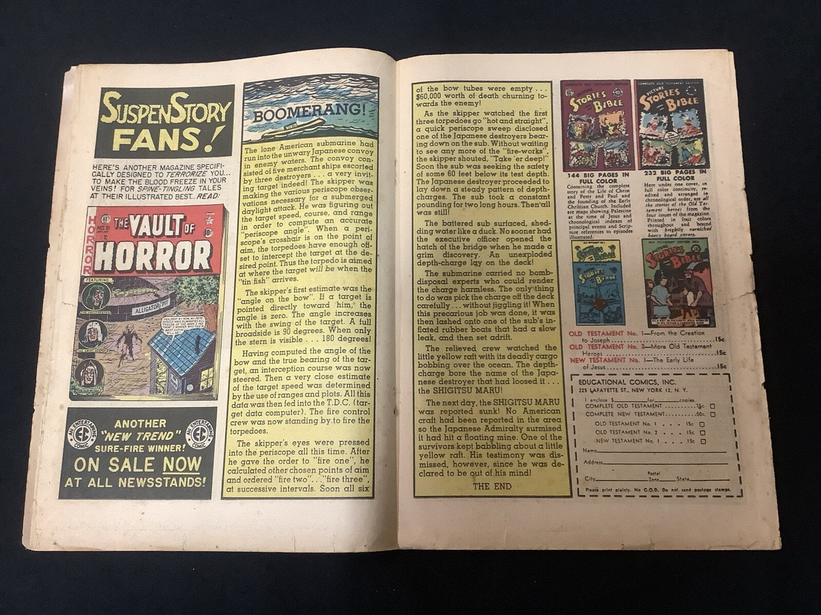 Two-Fisted Tales #24 (EC Comics 1951) G+ (2.5) Inner Wrap And Cover Detached