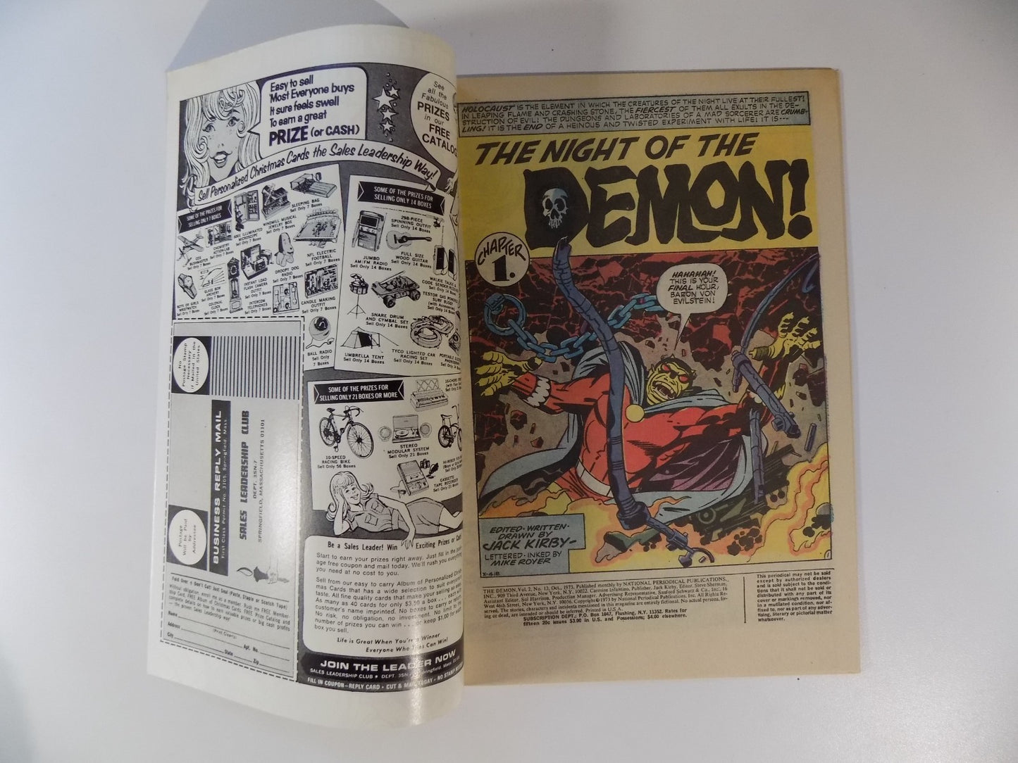 Demon #13 DC Comic October 1973 Near Mint-