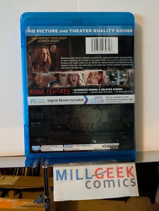 Happy Death Day, Christopher Landon (Blu-Ray) Like New -JD