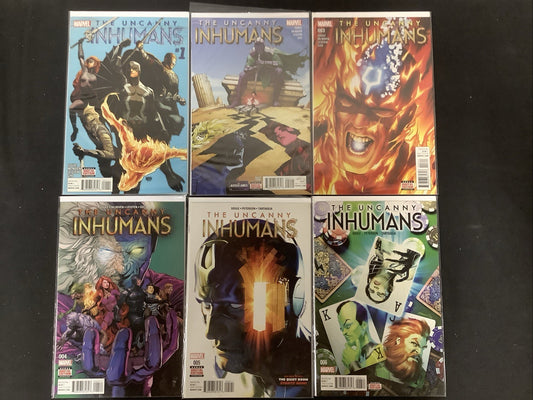 Uncanny Inhumans #1-6 Comic Lot, Marvel Comics, Charles Soule/Steve McNiven