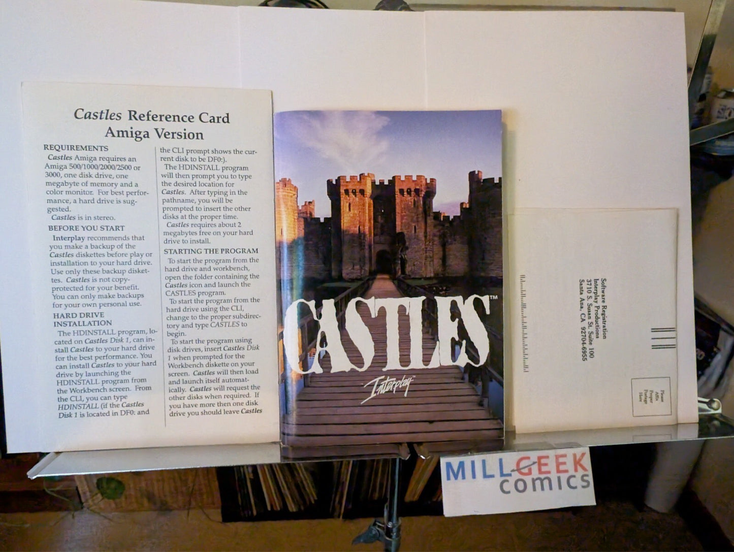Castles, Interplay, 3.5" discs (1991 Amiga) US Complete Big Box -JD