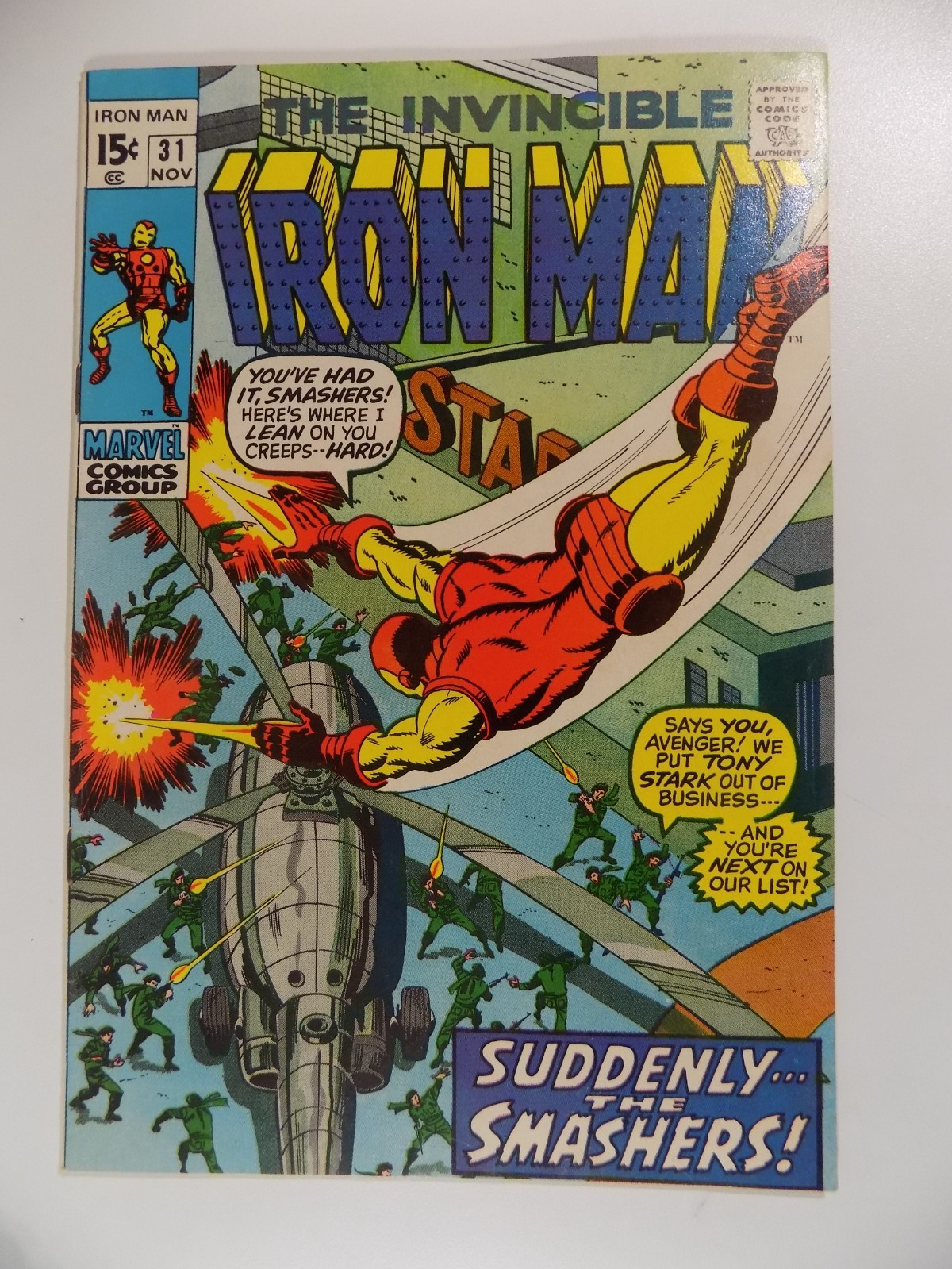 Iron Man #31 Marvel Comic November 1970 Very Fine-