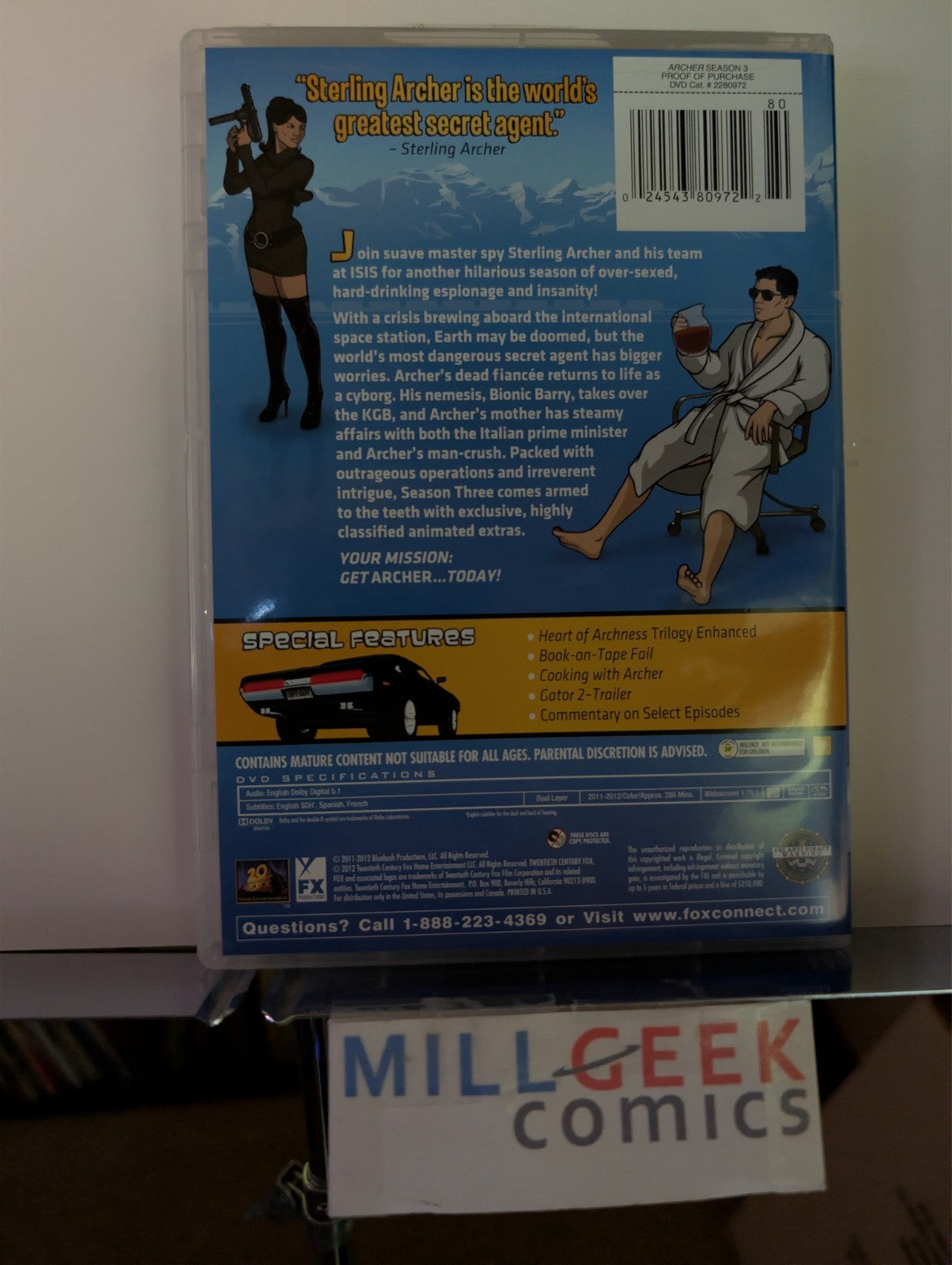 Archer, The Complete Season Two and Three (DVD) -JD