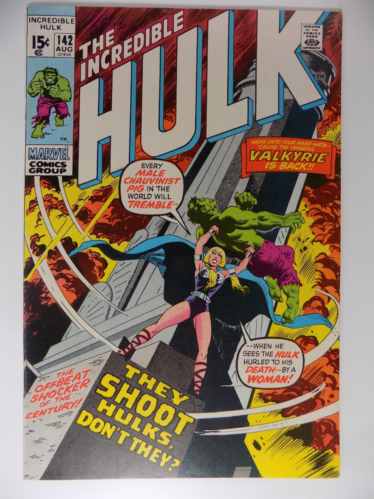 Hulk #142 Marvel Comic August 1971 Very Fine-